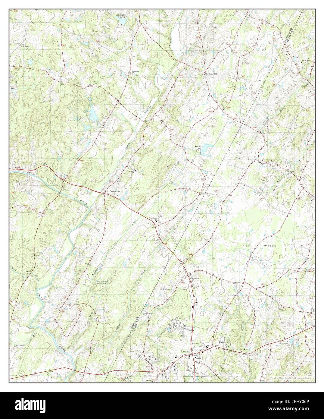 Locust, North Carolina, map 1980, 124000, United States of America by