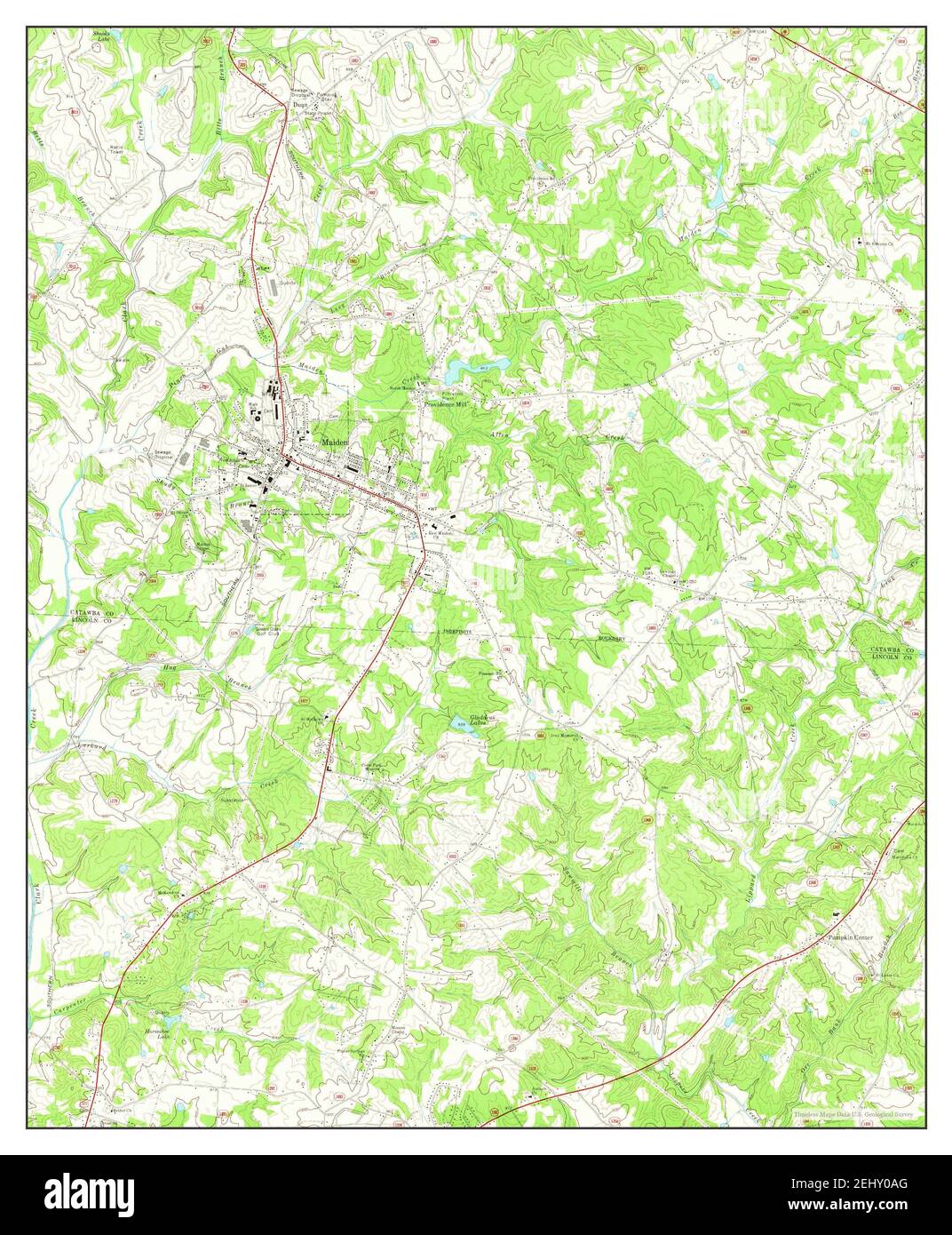Maiden, North Carolina, map 1970, 124000, United States of America by
