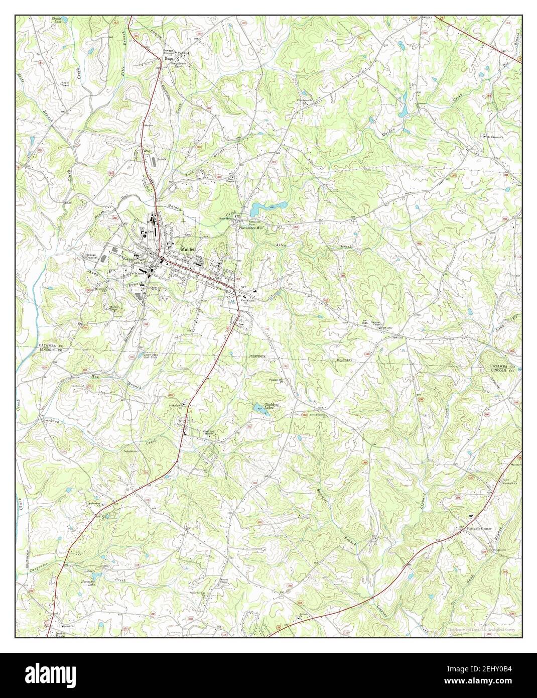 Maiden, North Carolina, map 1970, 124000, United States of America by