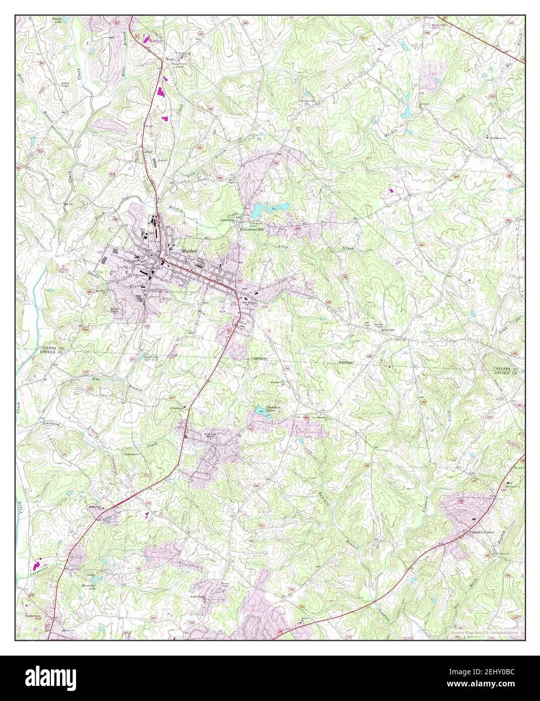 Maiden, North Carolina, map 1993, 124000, United States of America by