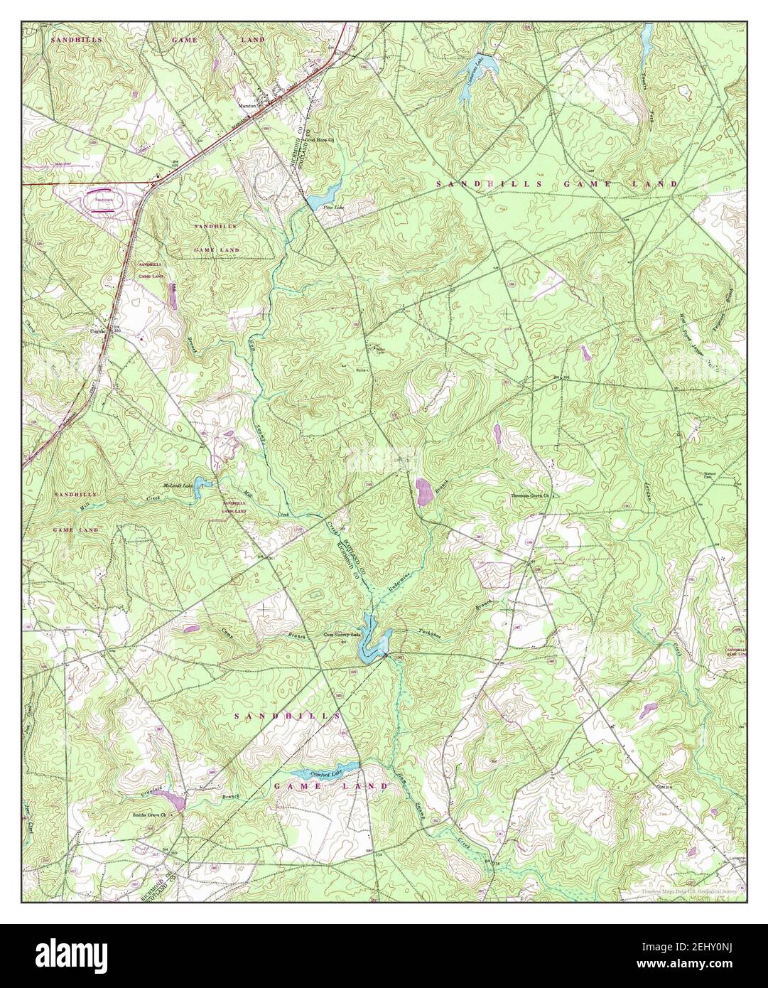 Marston, North Carolina, map 1949, 124000, United States of America by