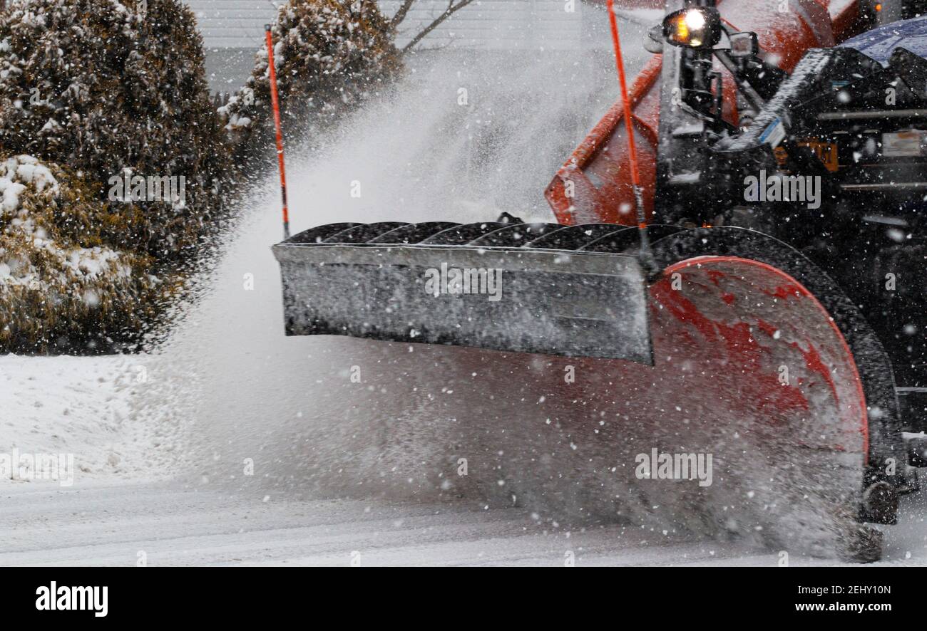 Snow plow plowing highway hires stock photography and images Alamy