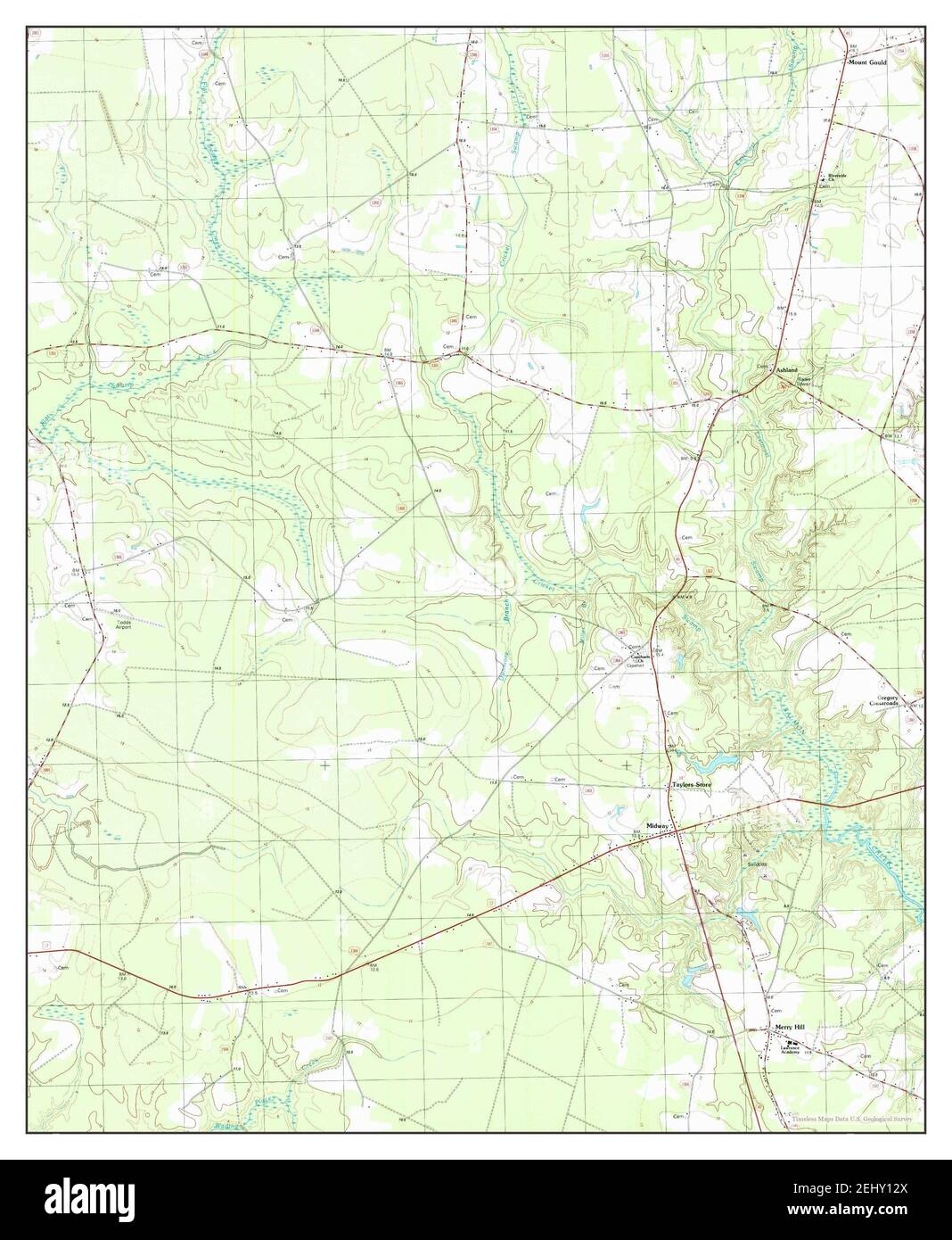 Merry Hill, North Carolina, map 2000, 124000, United States of America