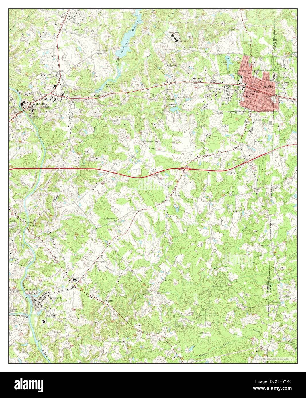 Map Of Mebane Nc Mebane, North Carolina, Map 1969, 1:24000, United States Of America By  Timeless Maps, Data U.s. Geological Survey Stock Photo - Alamy