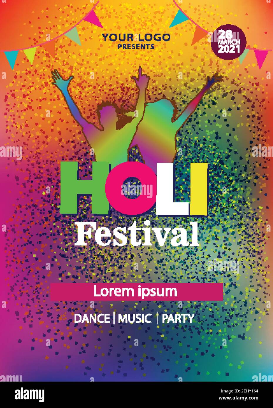 Beautiful poster for Indian festival Happy Holi with colorful background  Stock Vector Image & Art - Alamy