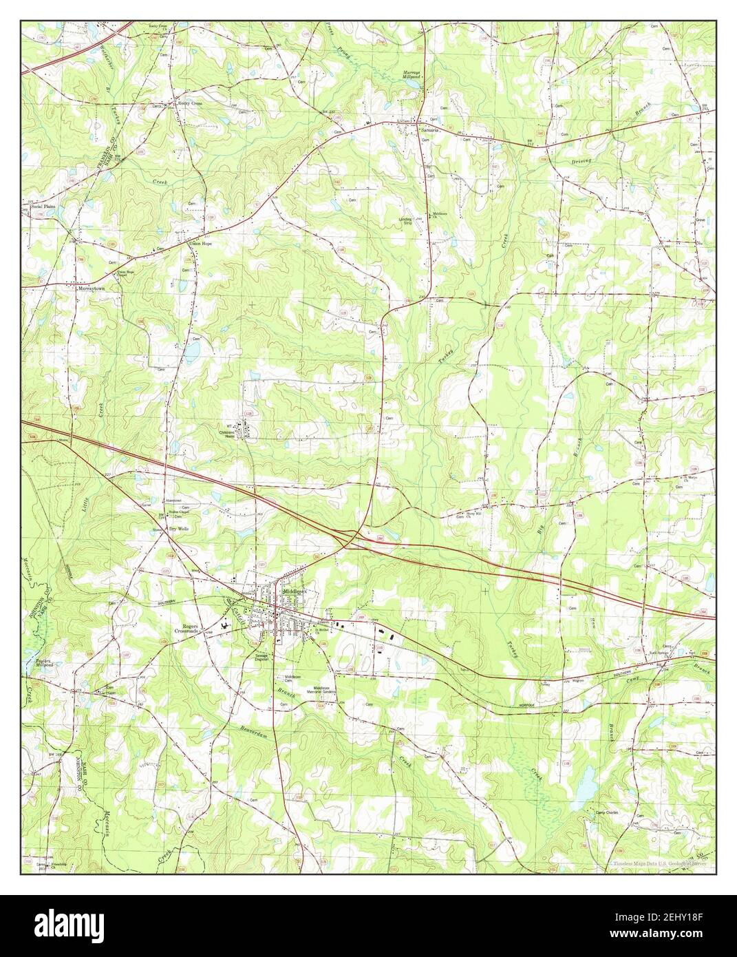 Middlesex, North Carolina, map 1978, 124000, United States of America