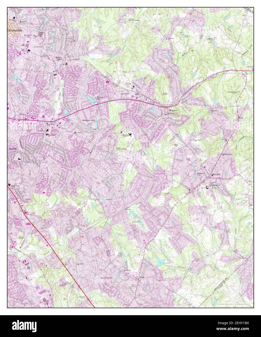 Mint Hill, North Carolina, map 1993, 124000, United States of America