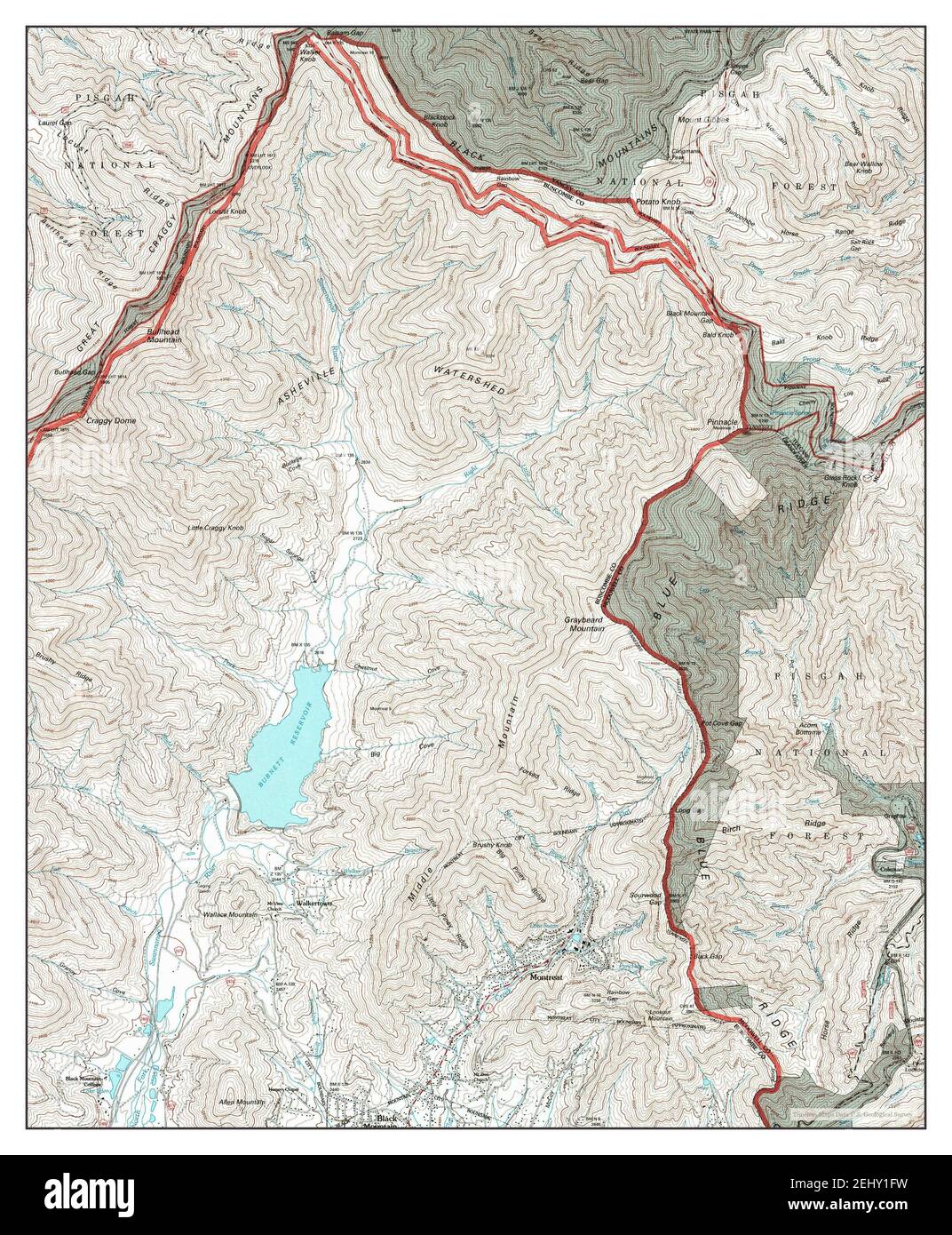 Montreat, North Carolina, map 1994, 124000, United States of America