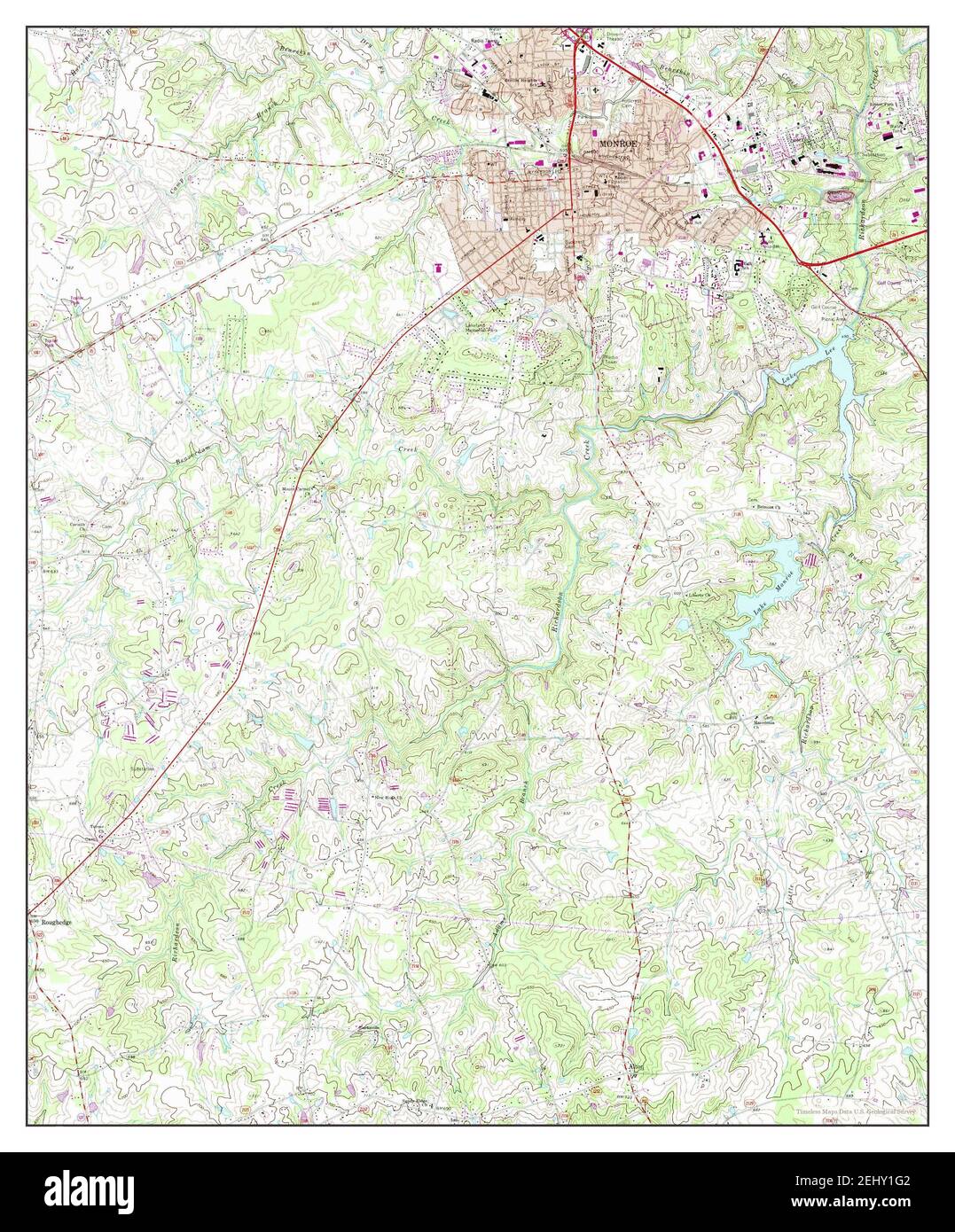 Map of monroe north carolina Cut Out Stock Images & Pictures Alamy