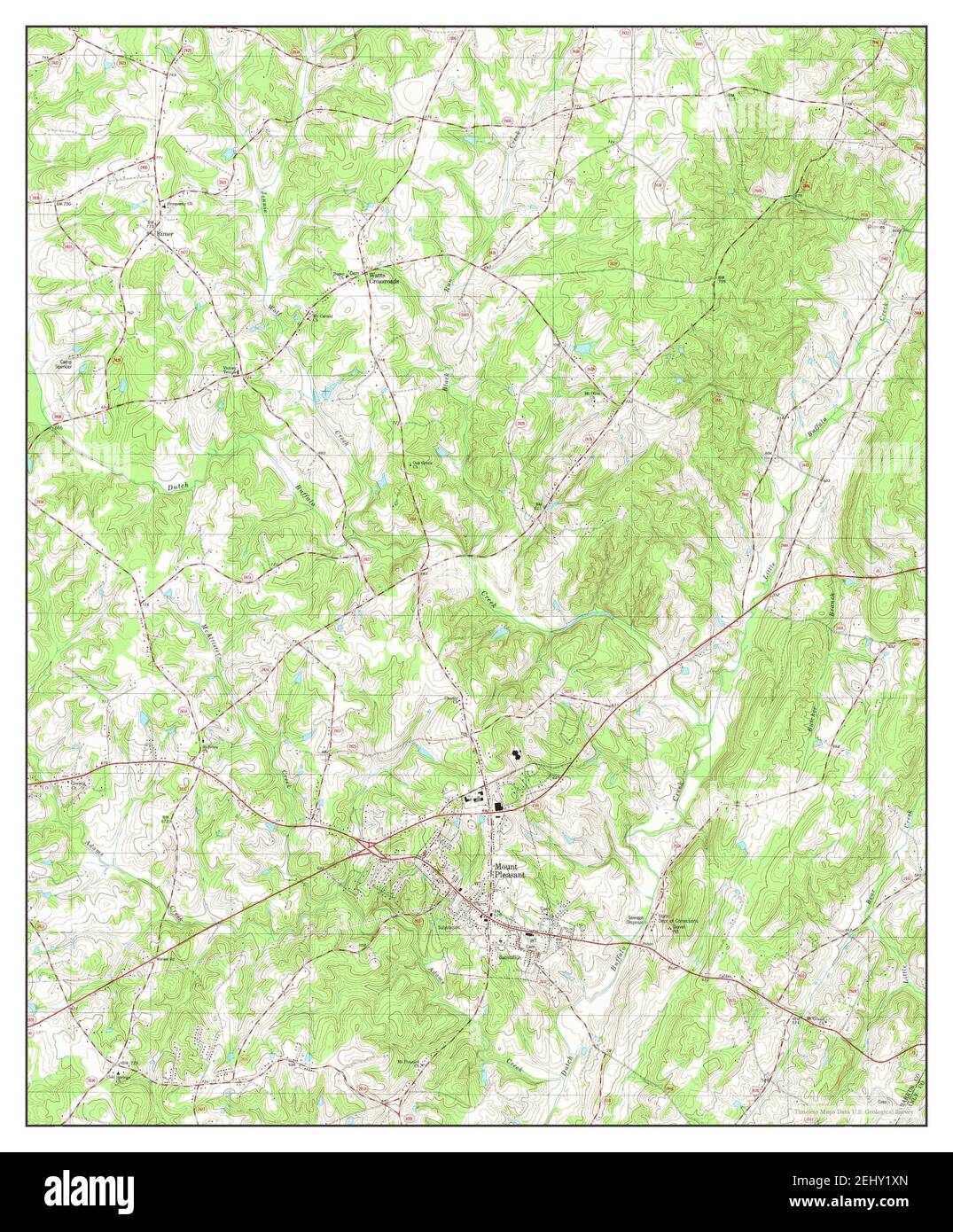 Mount Pleasant, North Carolina, map 1980, 124000, United States of