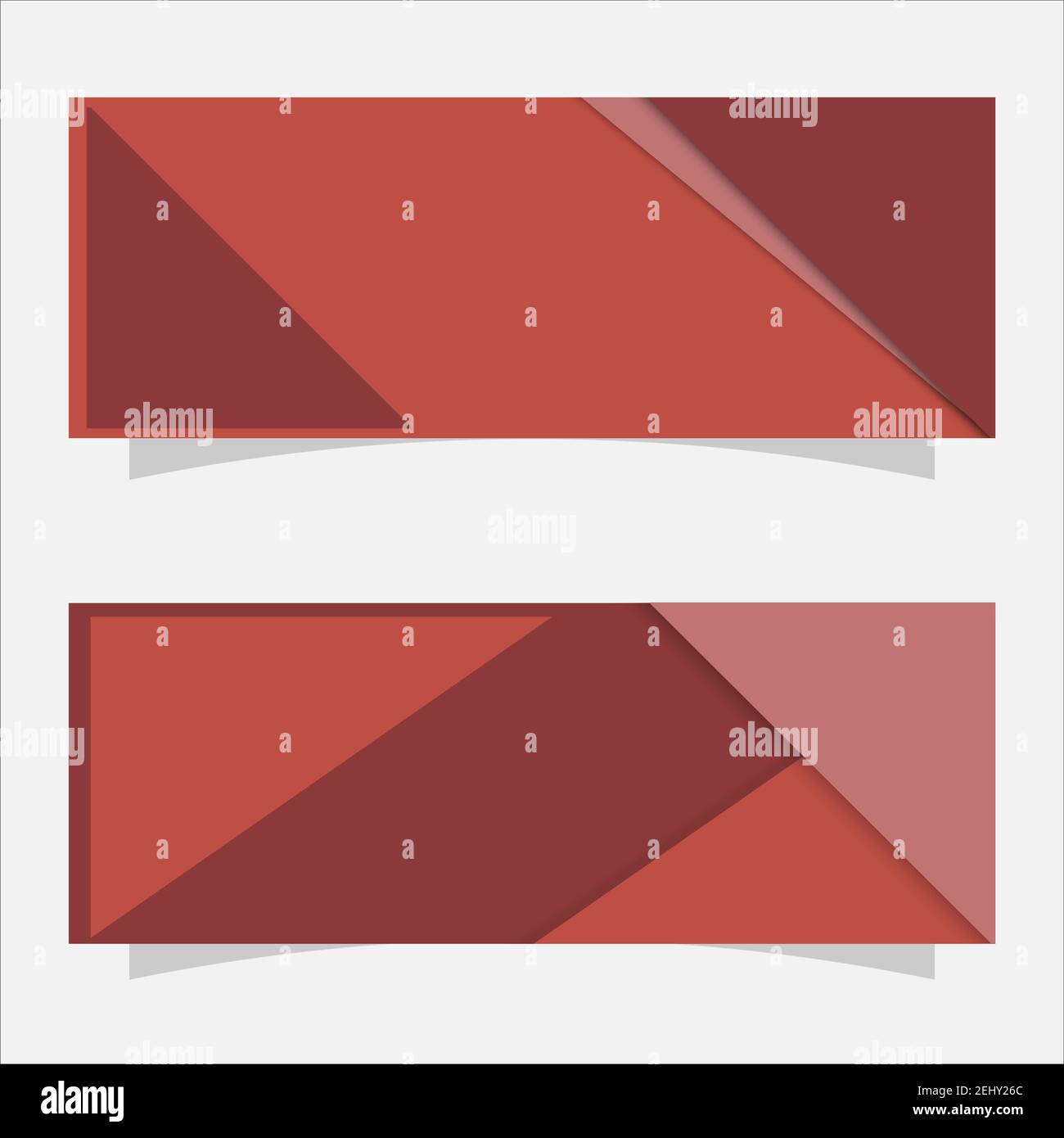 Vector abstract design web banner template. Modern design, vector illustration. Stock Vector