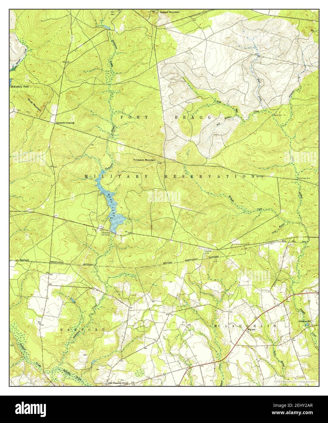 Nicholson Creek North Carolina Map 1950 124000 United States Of America By Timeless Maps 2348