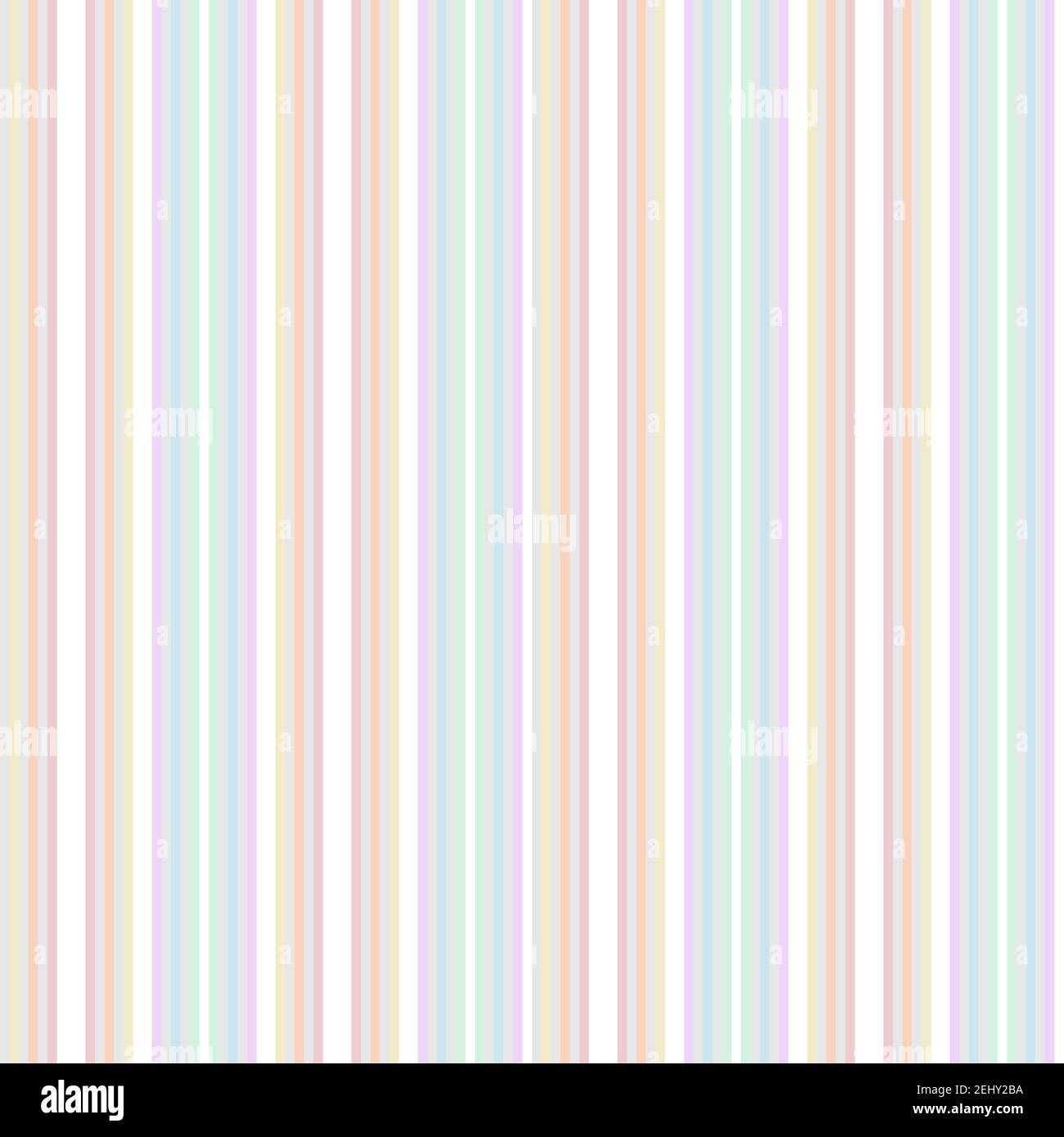 Rainbow Pastel vertical striped seamless pattern background suitable ...
