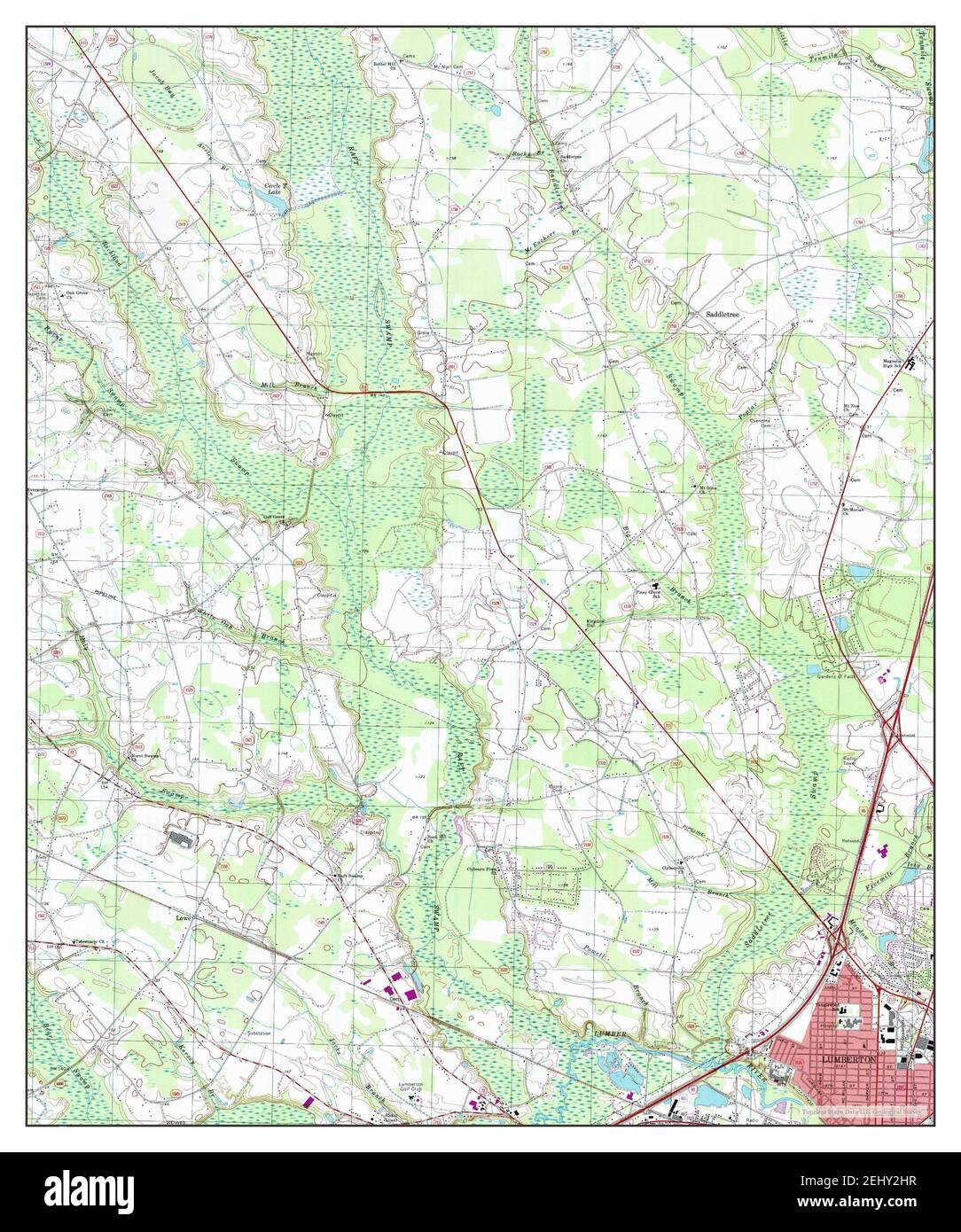 Map of lumberton hires stock photography and images Alamy