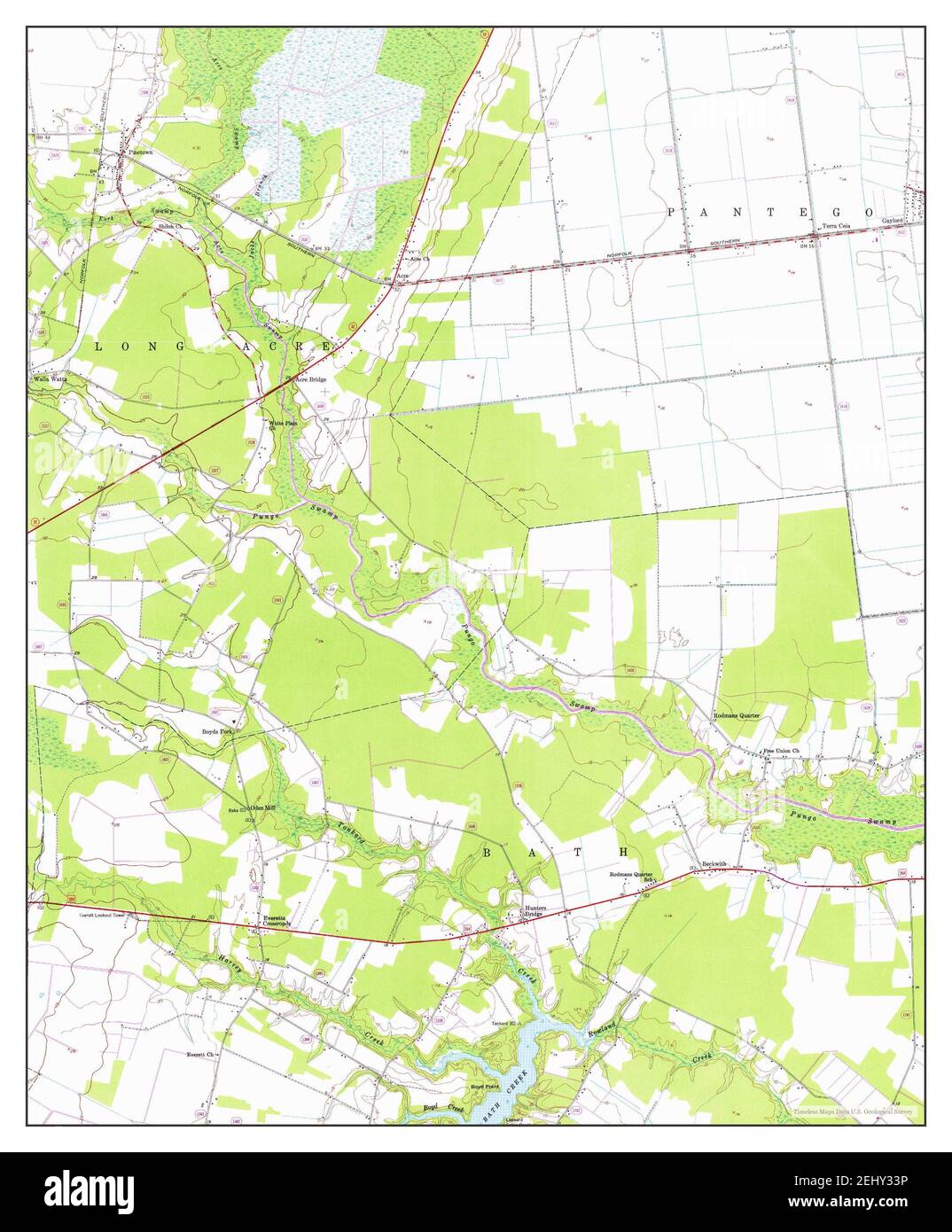 North Carolina, map 1950, 124000, United States of America