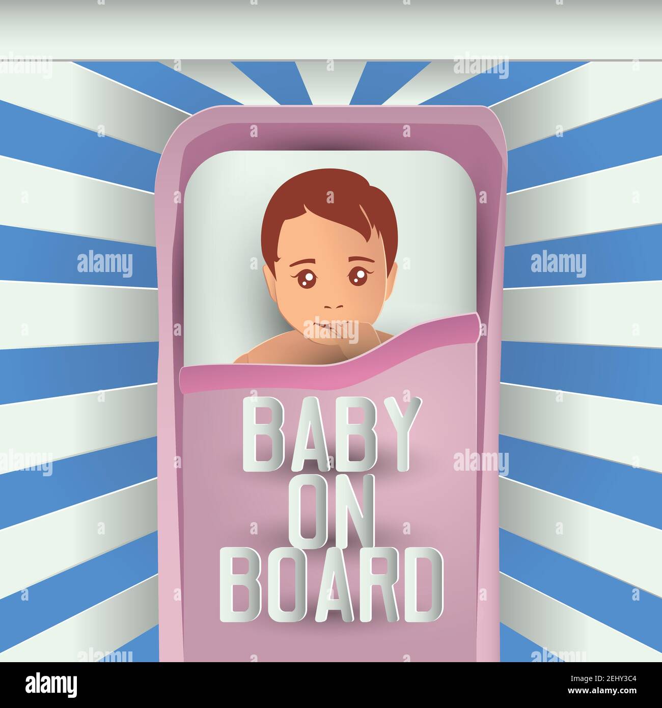 baby on board. vector illustration Stock Vector Image & Art Alamy