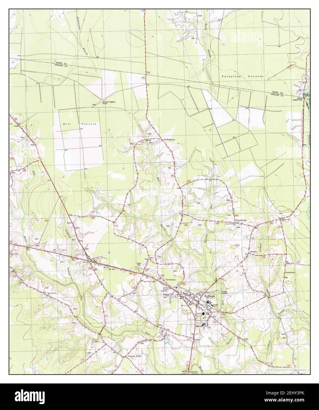 Map of richlands hires stock photography and images Alamy