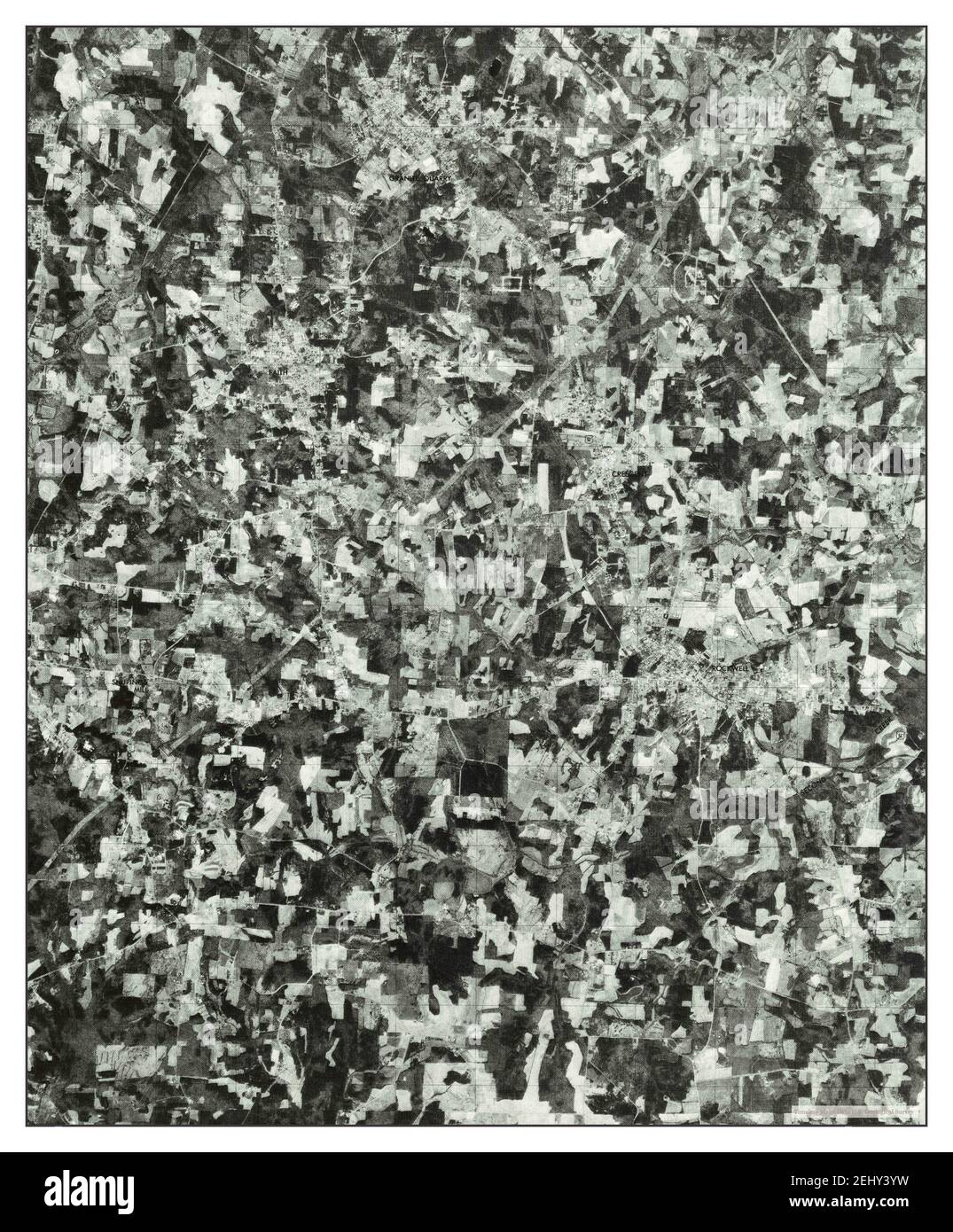 Rockwell, North Carolina, map 1977, 124000, United States of America