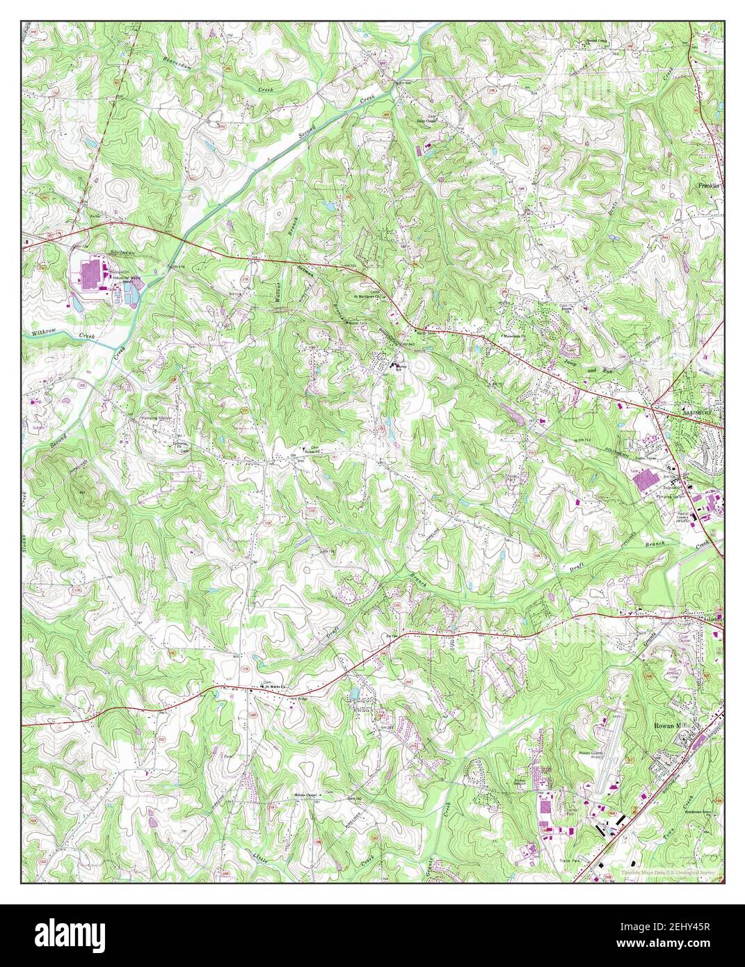 Rowan Mills, North Carolina, map 1969, 124000, United States of