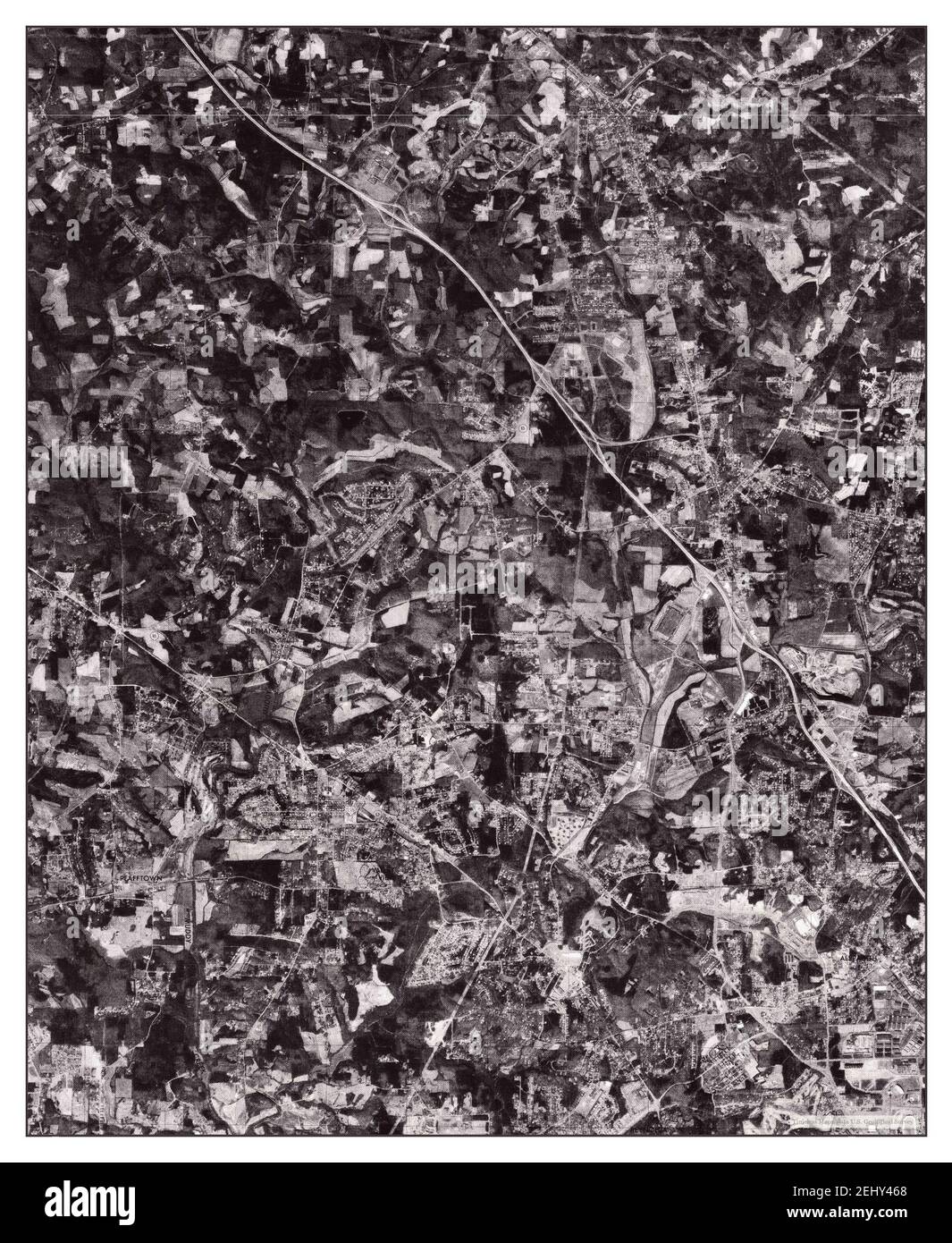 Rural Hall, North Carolina, map 1977, 124000, United States of America