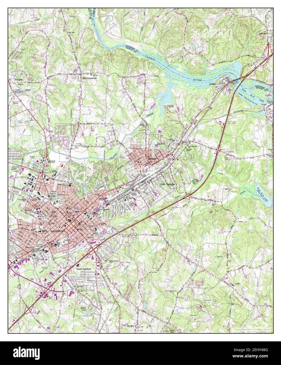 Salisbury north carolina map hires stock photography and images Alamy
