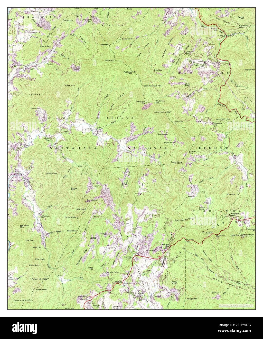 Scaly Mountain, North Carolina, map 1946, 124000, United States of America by Timeless Maps