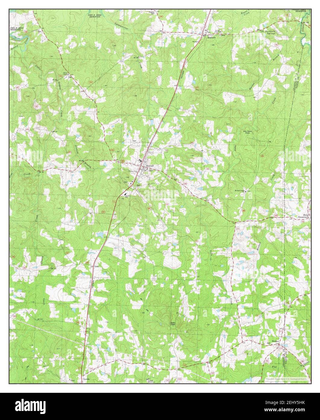 Stovall, North Carolina, map 1981, 124000, United States of America by