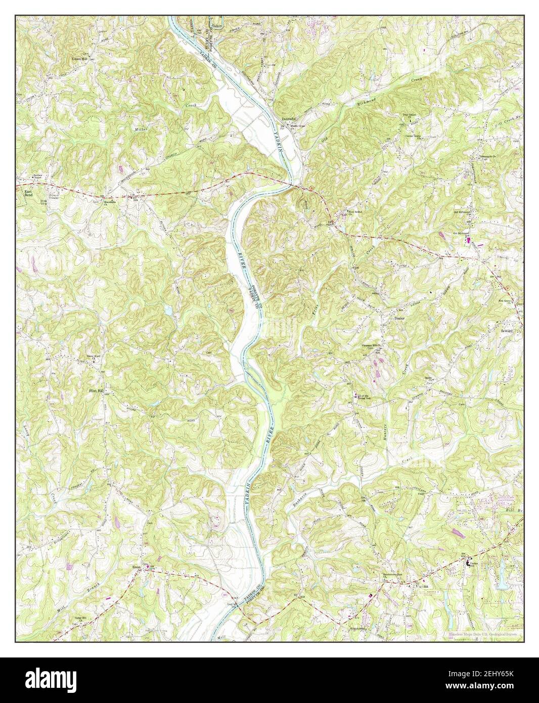 Vienna, North Carolina, map 1968, 124000, United States of America by