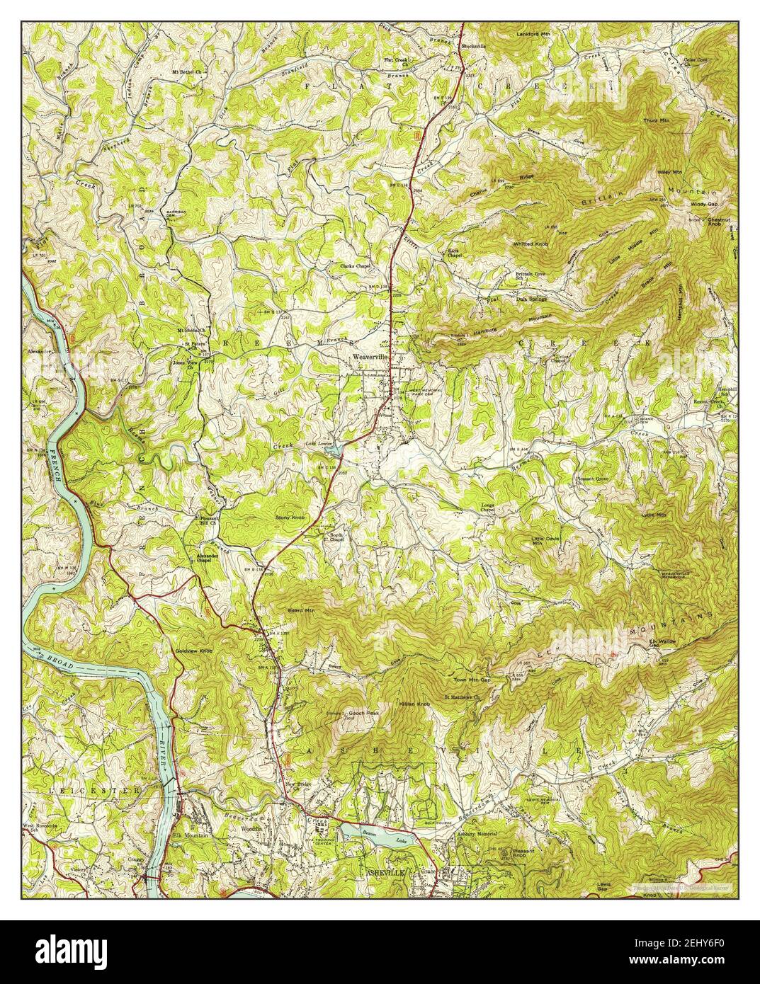 Map of weaverville hires stock photography and images Alamy