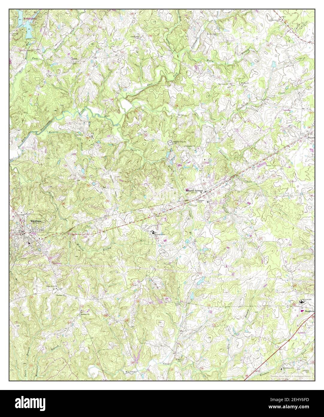 Waxhaw North Carolina Map 1970 124000 United States Of America By Timeless Maps Data Us 7017