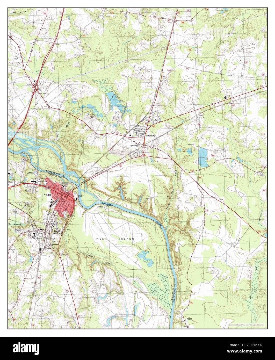 Weldon, North Carolina, map 1997, 124000, United States of America by