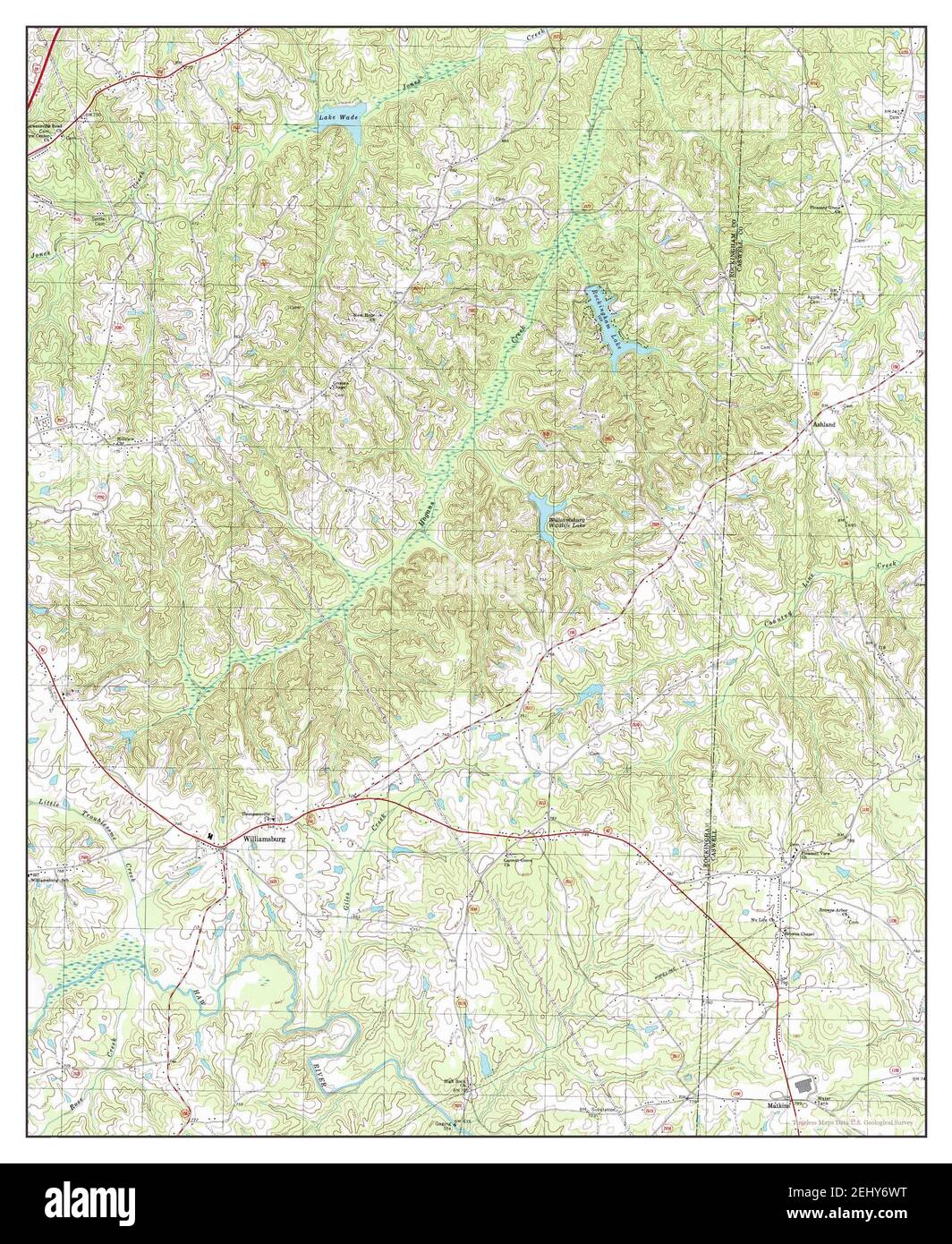 Williamsburg, North Carolina, map 1997, 124000, United States of America by Timeless Maps, data