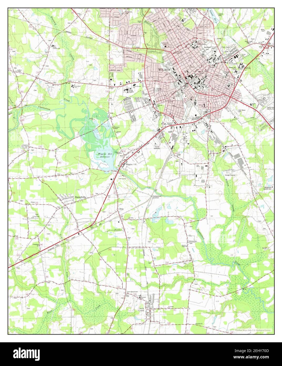 Wilson, North Carolina, map 1978, 124000, United States of America by