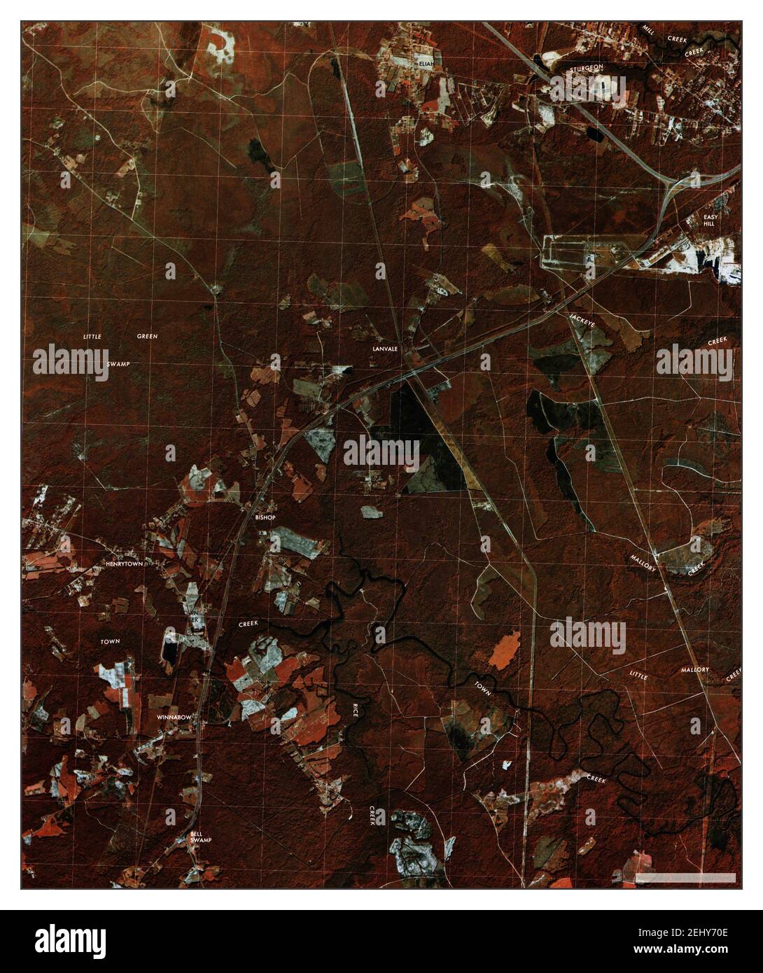 Winnabow, North Carolina, map 1980, 124000, United States of America