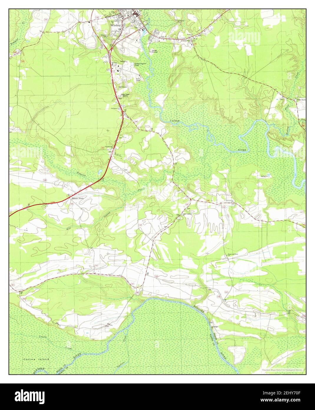 Windsor south carolina map Cut Out Stock Images & Pictures Alamy