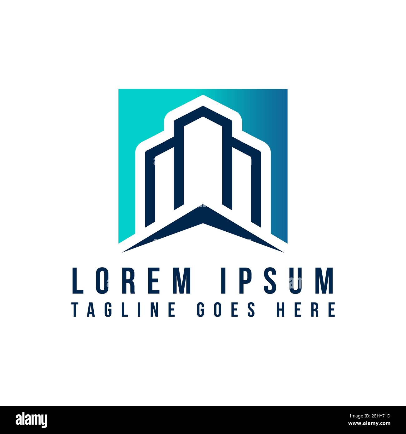 Modern creative idea of building logo design vector illustration Stock ...