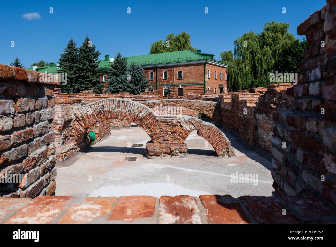 Kholm Gate of Brest Fortress at Morning, Belarus Stock Photo - Image of  fort, belarus: 56665420