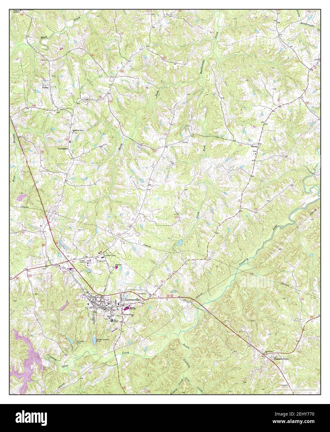 Yanceyville, North Carolina, map 1972, 124000, United States of