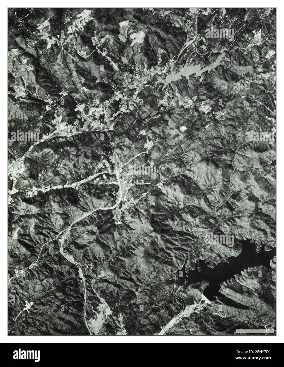 Zirconia, North Carolina, map 1977, 124000, United States of America