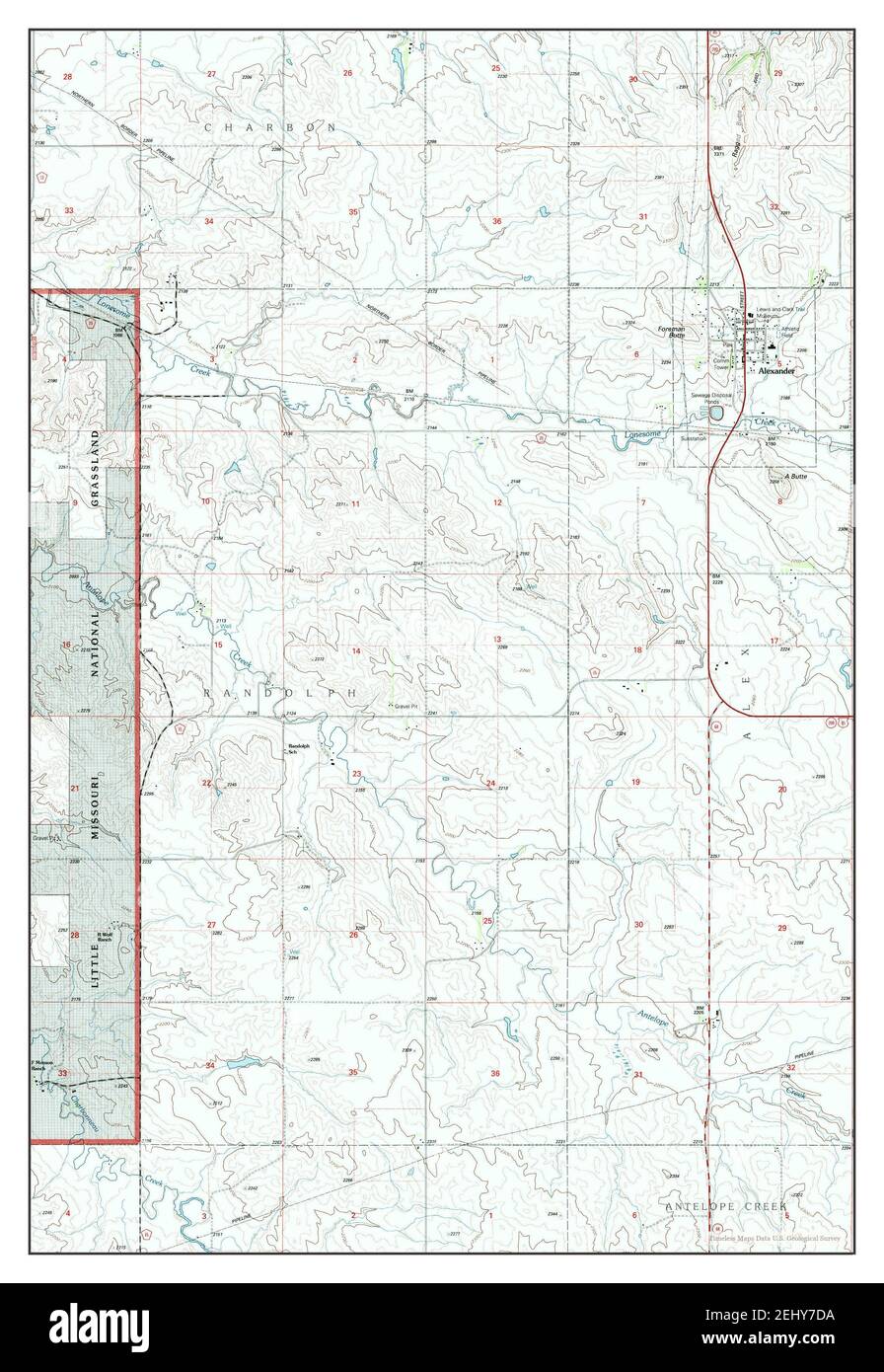 Alexander, North Dakota, map 1997, 124000, United States of America by