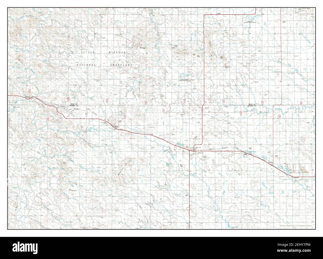 Bowman, North Dakota, map 1981, 1100000, United States of America by