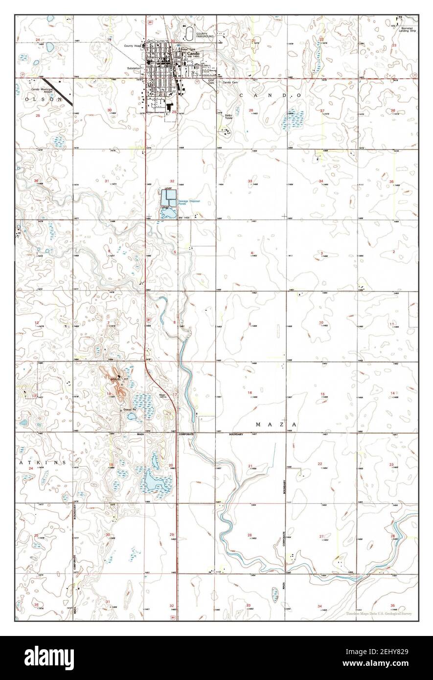 Cando north dakota map Cut Out Stock Images & Pictures Alamy
