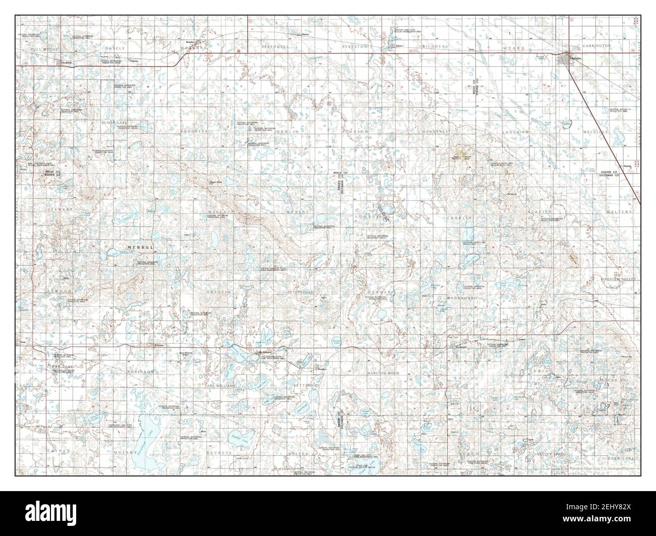 Carrington, North Dakota, map 1994, 1100000, United States of America