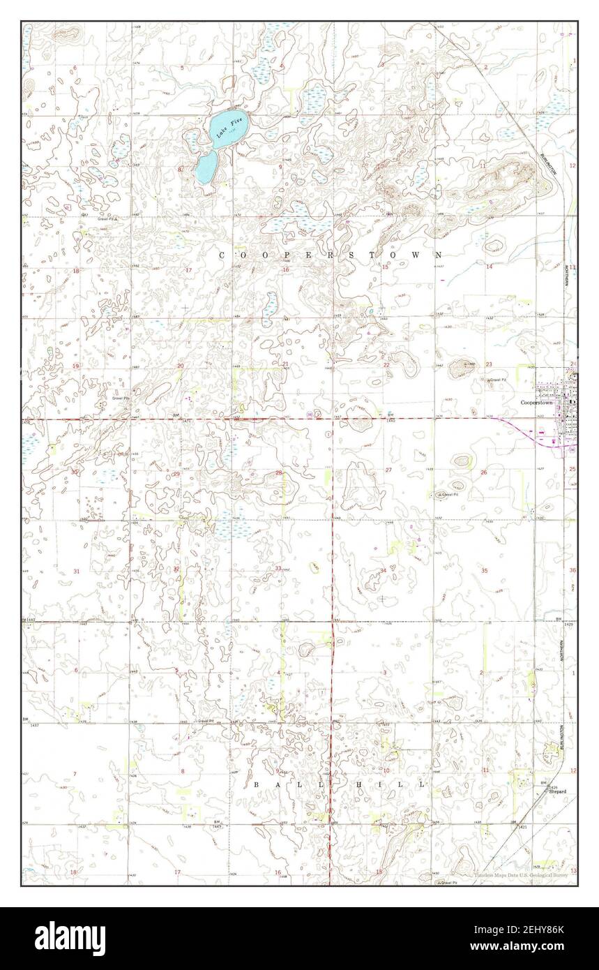 Cooperstown north dakota map Cut Out Stock Images & Pictures Alamy