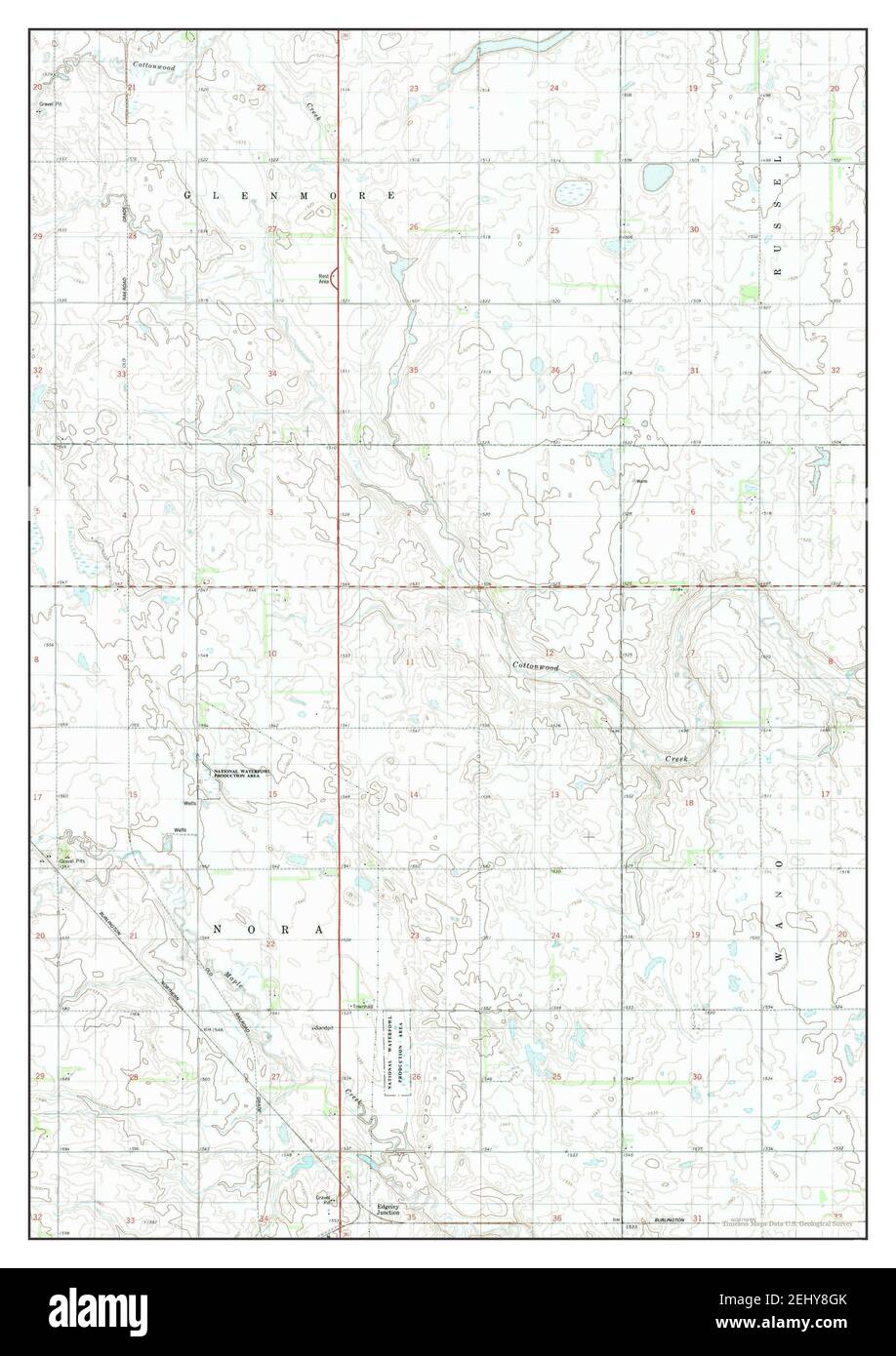 Edgeley north dakota map hires stock photography and images Alamy