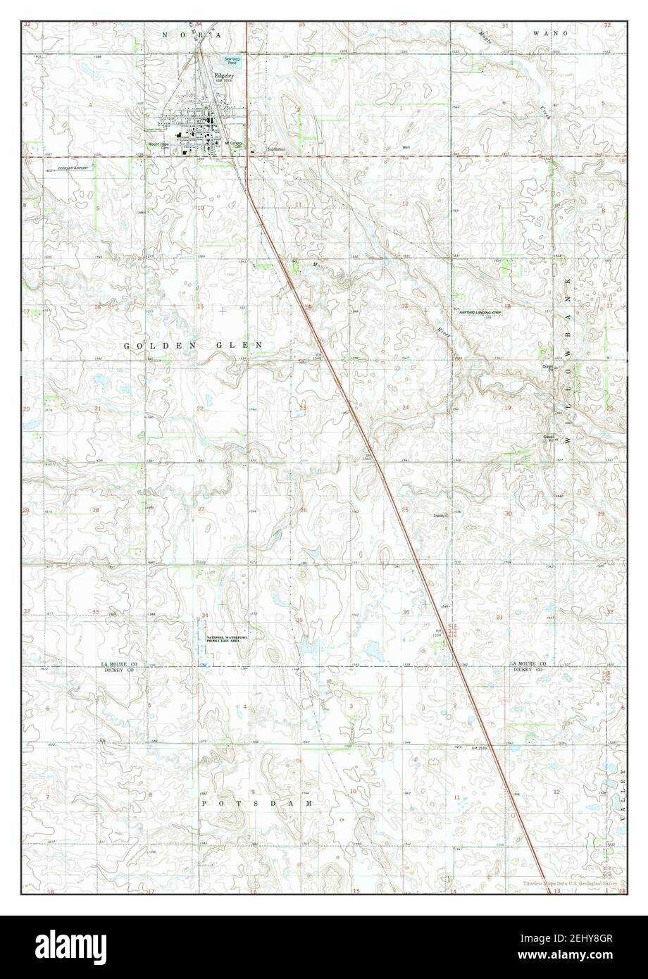 Edgeley north dakota map hires stock photography and images Alamy