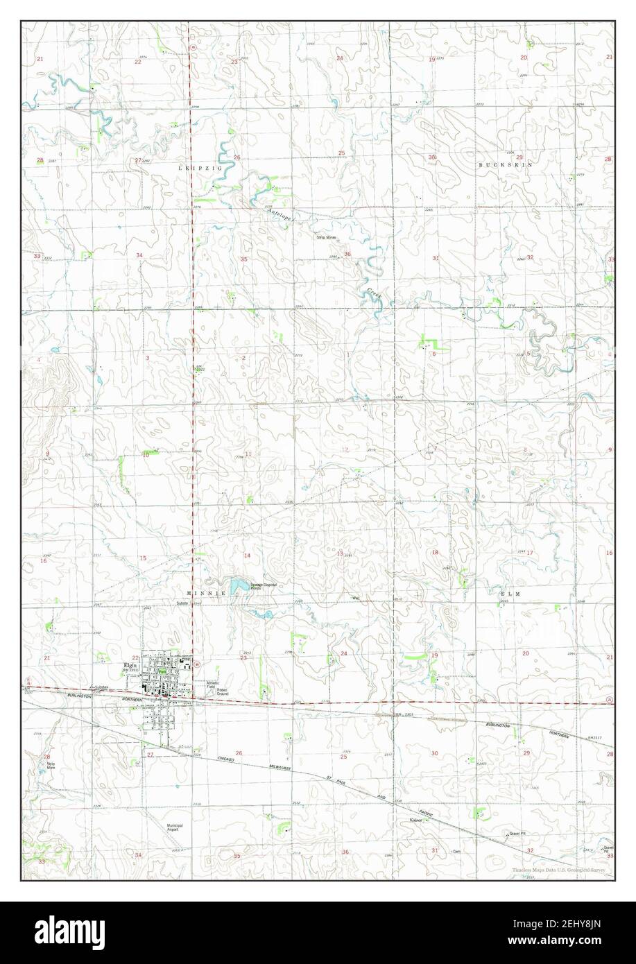 Elgin north dakota map Cut Out Stock Images & Pictures Alamy