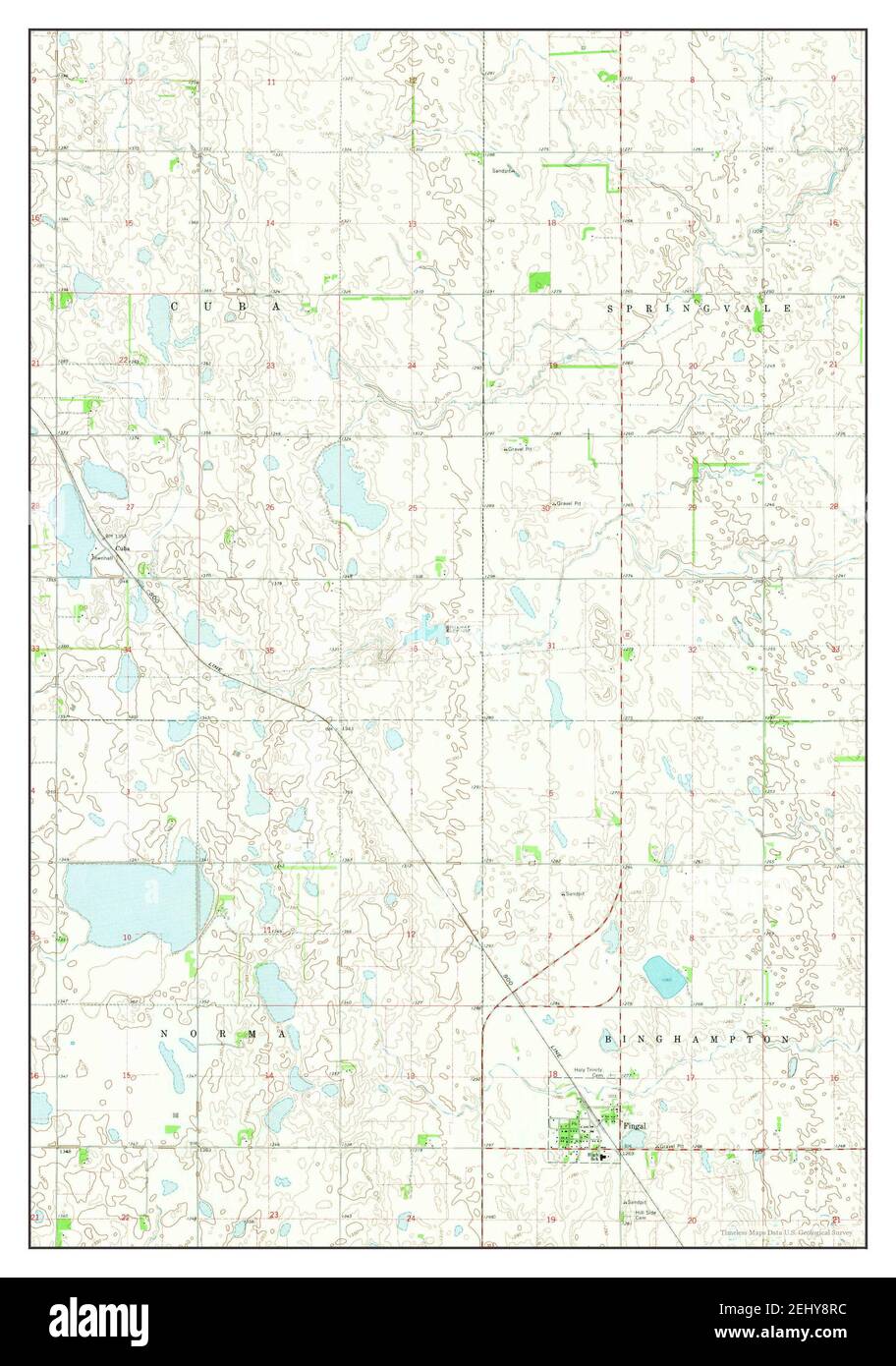 Map of fingal north dakota hires stock photography and images Alamy