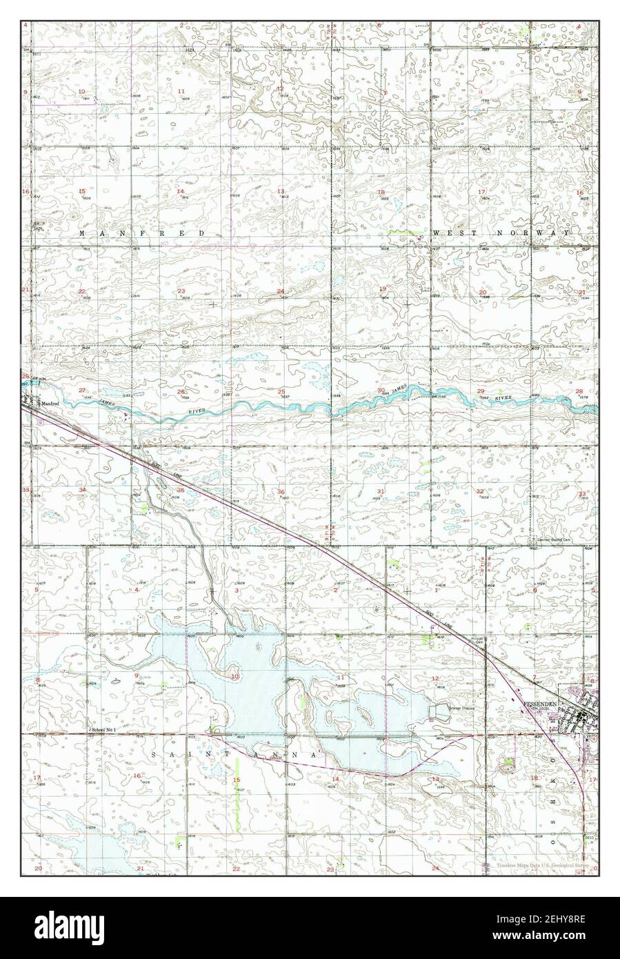 Map of fessenden north dakota hires stock photography and images Alamy