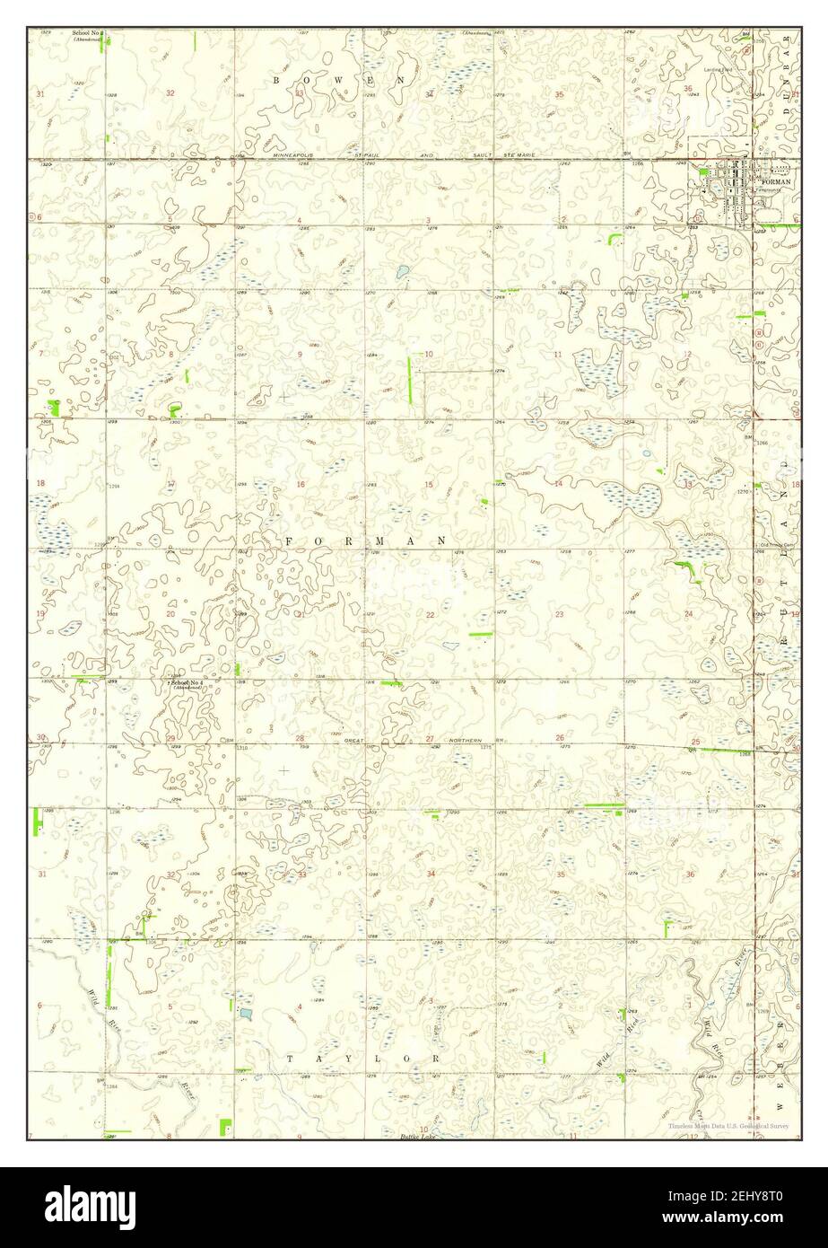 Map of forman Cut Out Stock Images & Pictures Alamy